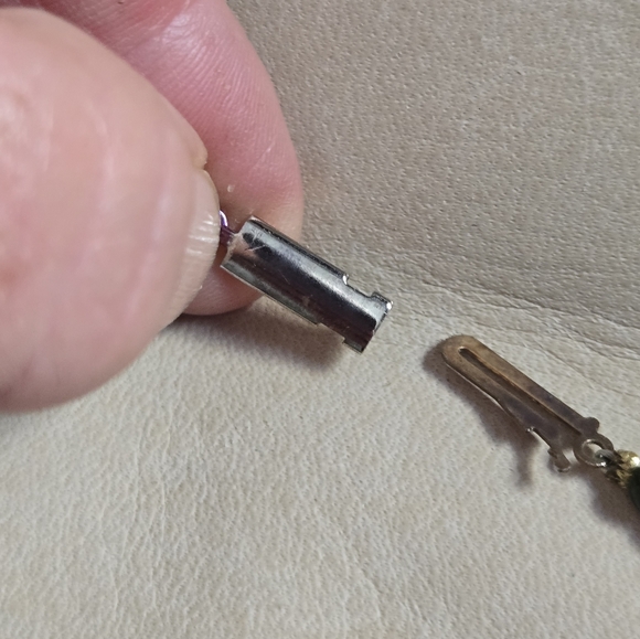 Suzette Necklace Beaded Green Enamel Vintage Beads - Picture 11 of 16